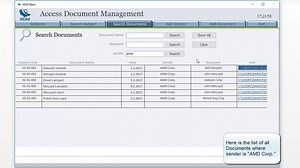 Access Document Management- Basic