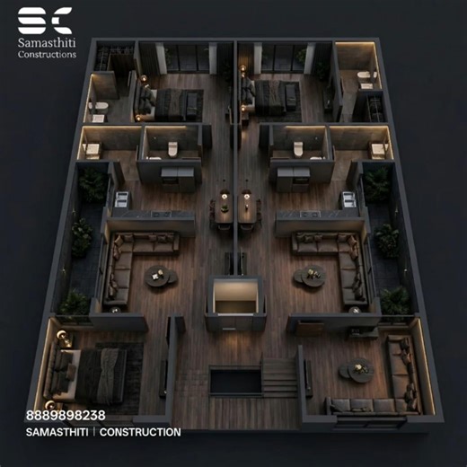 2BHK / 3BHK Floor Plan Design 🏠 | Modern House Planning | Vastu Friendly Layout