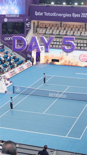 DAY 5 🔥 pure SENSATION at the Quarterfinals of Qatar TotalEnergies Open 2026? #wta #QatarTennisFederation #qatartotalenergiesopen2026 #Qatar #Tennis