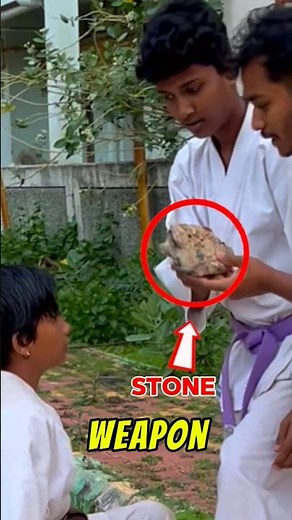 How to Defend Against a Stone Attack!🪨🥋| Real-World Self Defense #SelfDefense #Karate #MartialArts