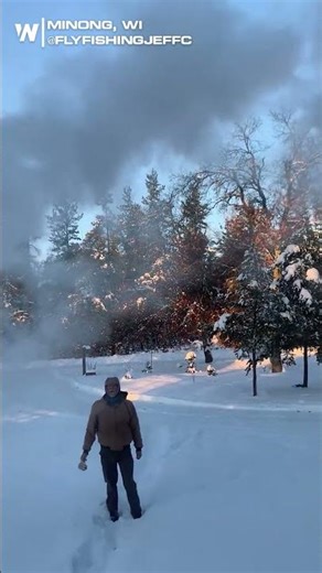 Brutal Cold Sends Boiling Water to Snow INSTANTLY