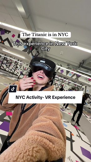 I tried a VR experience in New York City & it was so cool!! 🫢 This is @Eclipso NYC 📍555 W 57st New York New York You put a headset on & it literally feels like your walking around the real ship’ 🚢 Such a fun activity if your looking for something new to do in NYC! 🎟️ are $31 pp & can use QUEENSAV10 for $$ off! Would you want to do this ? #nyc #thingstodoinnyc #titanic #vr #nycdatenight
