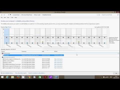 Windows 8.1 How to use reliability monitor to troubleshoot problems