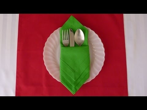 Napkin Folding - Diamond Envelope