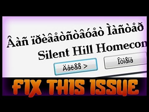 FIX : Weird letters in programs,Windows