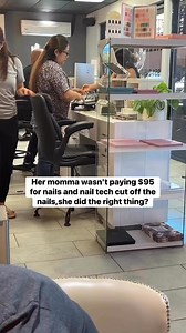 228K views · 1.2K reactions | That's why you can't just drop your kids off at the nail salon without talking to the tech first. She knew her momma wasn't paying $95 for nails | Vivian N Onyekachi | Facebook
