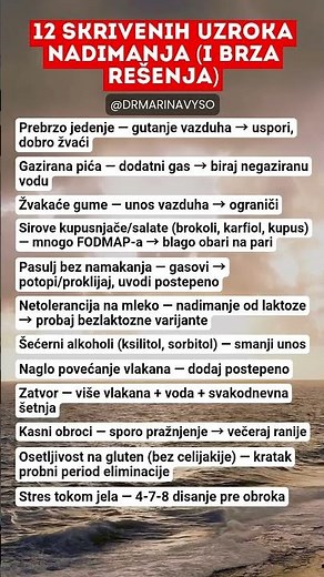12 Skrivenih Uzroka Nadimanja i Brza Rešenja #nadimanje #probava