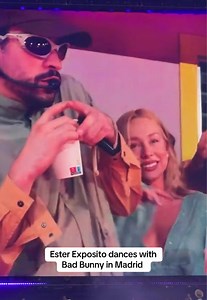 Ester Expósito dancing with Bad Bunny in Madrid — Casita moment