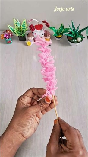 Woollen flower Easy to make #flowers #handmade #craft #diy