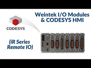 Weintek I/O Modules & CODESYS HMI (iR Series Remote IO) iR-COP, iR-ETN, iR-DI16-K