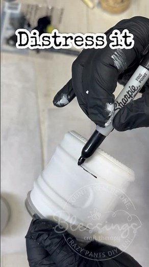 Dollar Tree Glass Jars + Sharpie = DIY ENAMELED Look! 🤯 #easycrafts