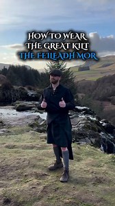 How to wear a traditional Scottish Highland Great Kilt [📹scotland_uncovered]