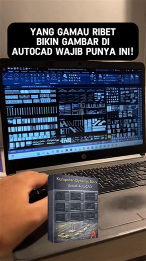 ❌ 𝐓𝐞𝐫𝐥𝐚𝐥𝐮 𝐛𝐚𝐧𝐲𝐚𝐤 𝐟𝐢𝐥𝐞 𝐛𝐥𝐨𝐜𝐤 𝐭𝐞𝐫𝐩𝐢𝐬𝐚𝐡? 🧠 File berat & bikin AutoCAD lemot? 🔥 Dynamic Block jawabannya! 📦 Kumpulan Dynamic Block AutoCAD Teroptimasi ✅ Satu block, banyak fungsi ✅ File lebih ringan ✅ Lebih efisien & praktis 🎯 Kerja simpel, hasil maksimal 💡📐 | Langkah Digital