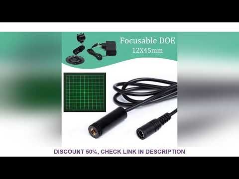 DOE Square Grid 10x10 Focusable D12x45mm 520nm Green 10mw 20mw30mw Laser Module for Cutting (Free wi