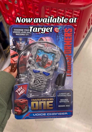 //ad// Here’s another cool @target find!! The Transformers Toy Voice Changer features cool light-up graphics inspired by the new film, Transformers ONE. Kids will love using the mic to ‘transform’ their voice and make it sound robotic! Easily record and playback messages for friends and family! There’s so many cool sound effects and characters' speeches! Easily take it on the go for more fun! Shop this and more by @TransformersOfficial at Target! #hasbro #target #targetfinds #targethaul #targetr
