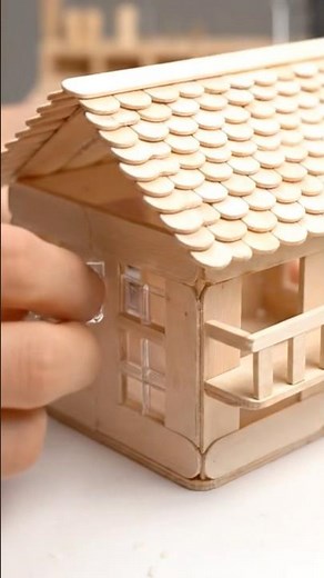 Building a Mini Popsicle Stick House – Step by Step 🏠✨ | Sadja Craft