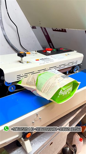 Nitrogen Band Sealer Machine | continue Band sealer #pouchpackingmachine #bandsealermachine #packing