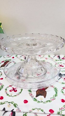 Antique EAPG Cake Stand | Nugget Pattern | Diamond Glass Co. C.1898 | Victorian Pressed Glass Pedestal | 9.5" - Etsy