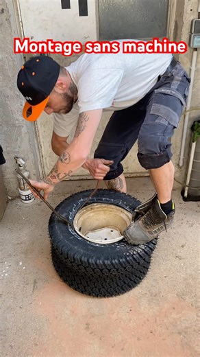Démontage , montage sans machine d’un pneu