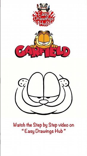 How to draw Garfield - Easy Drawing