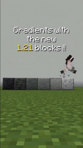 Gradients with the new tuff and copper blocks! #minecraftbuilding #minecraft