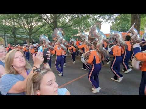 Clemson Marching Band entering the stadium. September 17th 2022.