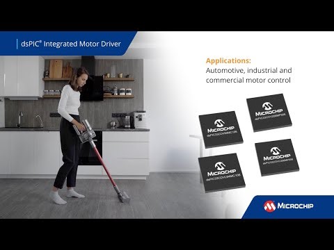 dsPIC® DSC Integrated Motor Drivers: Ideal for Real-Time Control in Compact Spaces