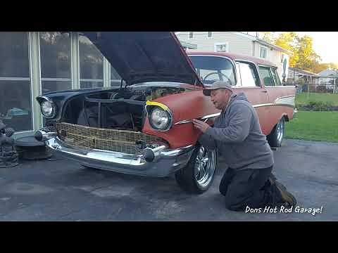 1957 Chevy Nomad Project Car! Side Stainless Trim Installation👍