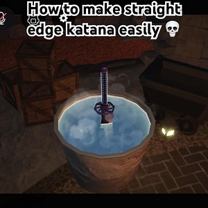How to craft the new straight edge katana easily on the forge.