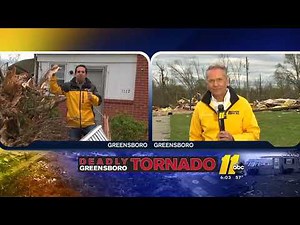 Major tornado damage in Greensboro
