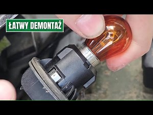 Citroen Berlingo / Peugeot Partner - Replacing the direction indicator bulb Front