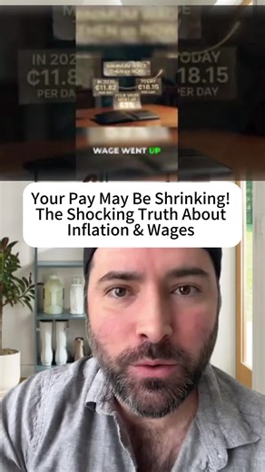 Your Pay May Be Shrinking! 😱 The Shocking Truth About Inflation & Wages #Inflation #WageGrowth #Economy #CurrentAffairs #fyp #foryou #viral #fypシ #story #storytime #tiktok #pov