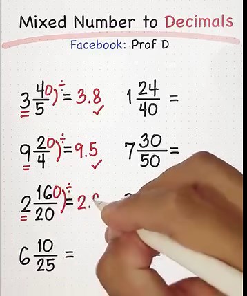 14K views · 1.1K reactions | Divide and Multiply Decimals in Seconds - Fast Math Tricks! | Prof D | Facebook