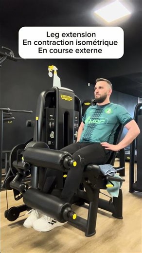 Leg extension isométrique en course externe
