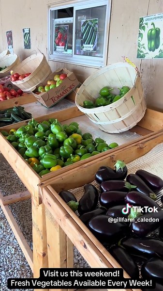 Fresh Produce at Gill Farms Farmers Market in Caledon
