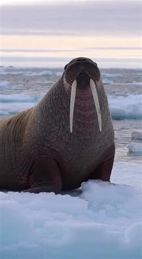Experience the wild power of a walrus as it unleashes three booming bellows across a frozen Arctic landscape. The blustery wind and crashing ocean waves heighten the dramatic atmosphere as its long whiskers vibrate with every sound. Let the raw, untamed energy of this scene immerse you in the heart of the frozen wilderness. 🔗 Follow for more animal sounds: TikTok: http://tiktok.com/@animalsoundearth Instagram: https://www.instagram.com/ YouTube: https://www.youtube.com/@AnimalSoundEarth #Walrus
