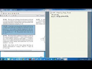 Hibbeler Problem 12-170- MECH 2340- Dynamics