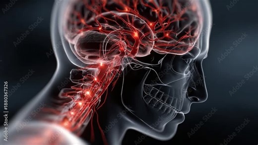 Human Brain Anatomy: An intricate illustration of the human brain, showcasing the complexities of neural pathways and cognitive structures.