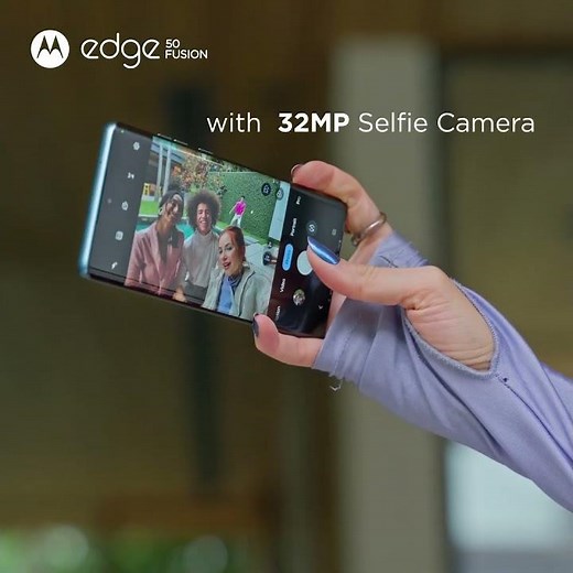Unleash your inner star with the #MotorolaEdge50Fusion with 32MP selfie camera