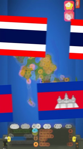 ไทย Vs กัมพูชา ในเกม World Box: สงครามประวัติศาสตร์