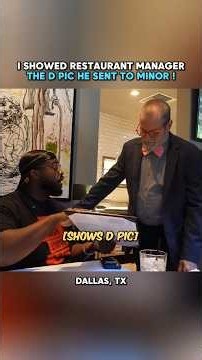 I showed a restaurant manager the D pic he sent to a minor 🚨 #jidion #edpwatch