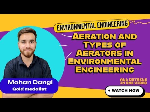 Aeration and Types of Aerators in Environmental Engineering | Water Treatment GATE 2026 | Mohan