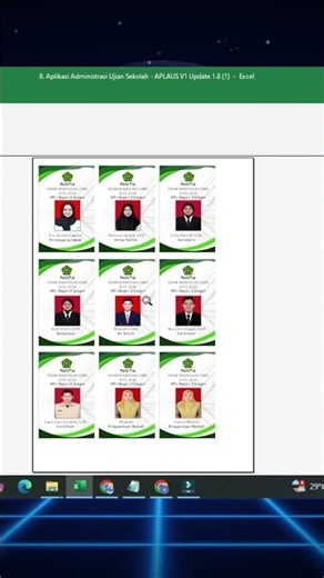 MEMBUAT NAME TAG KARTU PANITIA UJIAN SINGKAT DAN CEPAT EXCEL