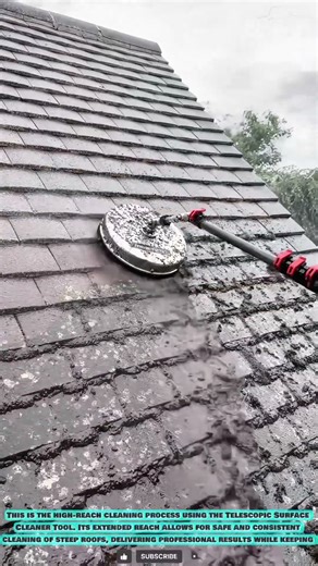 Rotary Tile Roof Washer Tool for Deep Surface Cleaning #innovationtools