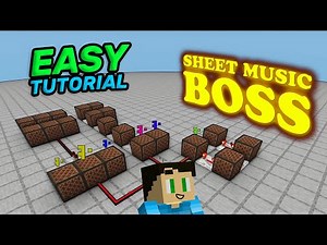 SHEET MUSIC BOSS intro NOTE BLOCK TUTORIAL
