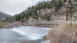 Hiking across the Fleish Bridge over the Truckee River! This suspension bridge is along the Tahoe Pyramid Trail near Verdi. The trail is a vision by Janet Phillips to make a hiking and biking route from Tahoe City to Truckee and all the way to Pyramid Lake and is nearly complete. Check out: https://tahoepyramidtrail.org/ | Adventures With Jeff Martinez