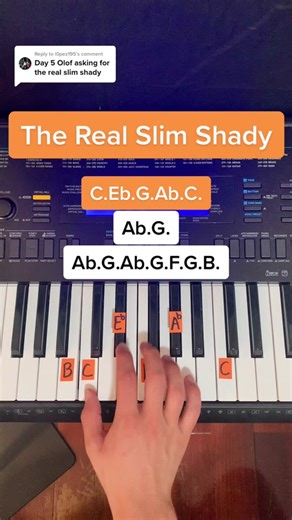 How to Play 'The Real Slim Shady' on Piano - Tutorial