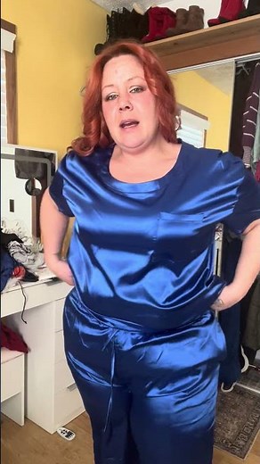 Silky Satin Sleepwear Try On Curvy Fit Plus Size Lounge Wear