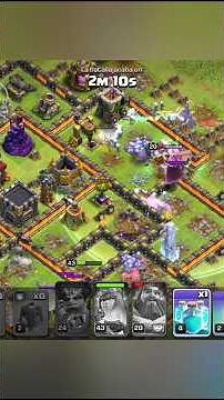 Clash Of Clans | Ejército de Golems con brujas | Ayuntamiento Nvl. 11