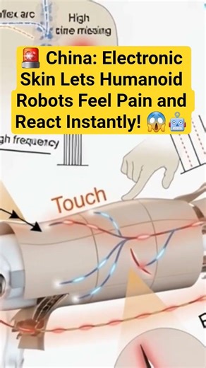 Chinese researchers developed neuromorphic e-skin (NRE-skin) that mimics the human nervous system.